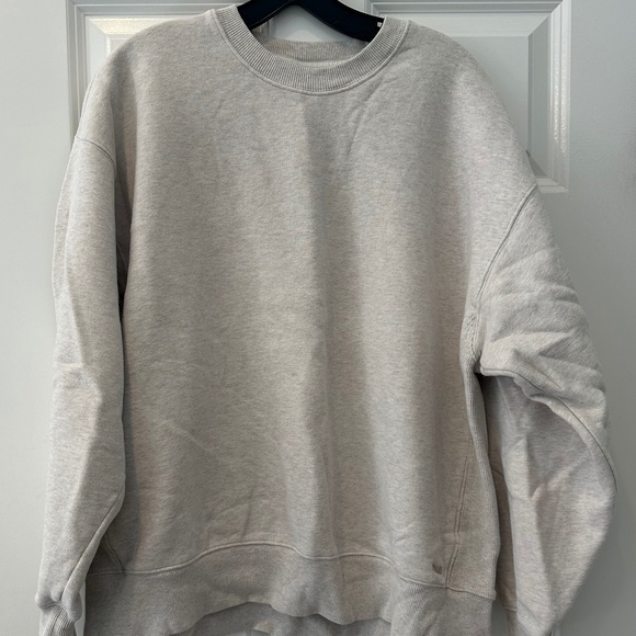 TNA Artitzia Cozy Fleece Boyfriend Fit Perfect Crew Sweatshirt Size L - Picture 5 of 5